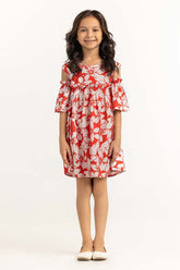 Toddler Girl Red Dress 231-614-203