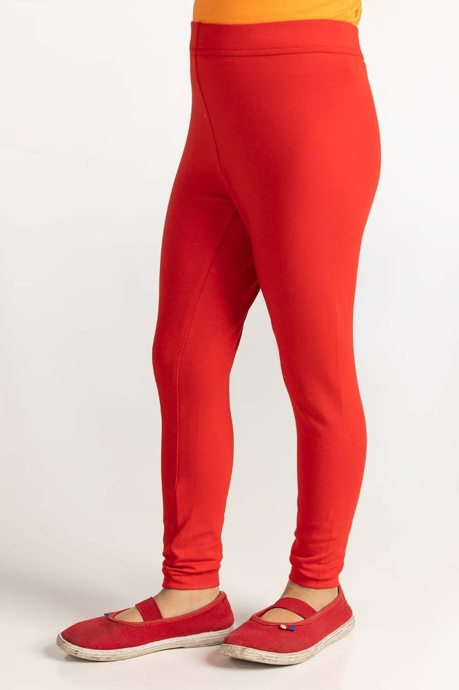 Toddler Girl Red Knit Bottom Trouser TG-TRKN-SS24-004