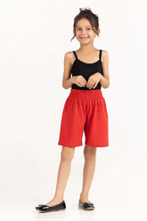 Toddler Girl Red Short 231-619-003