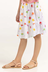 Toddler Girl White Skirt 231-618-001
