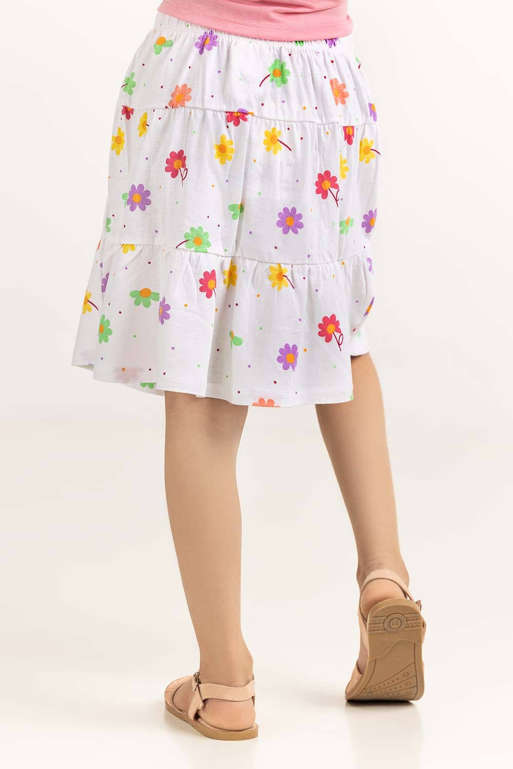 Toddler Girl White Skirt 231-618-001