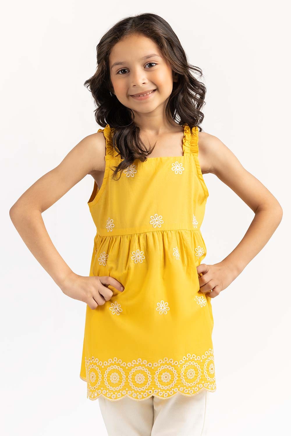 Toddler Girl Yellow Blouse 231-617-008