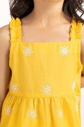 Toddler Girl Yellow Blouse 231-617-008