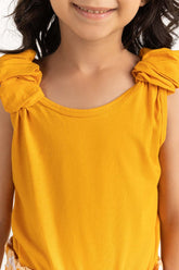 Toddler Girl Yellow Co-Ord Top 231-616-020 T