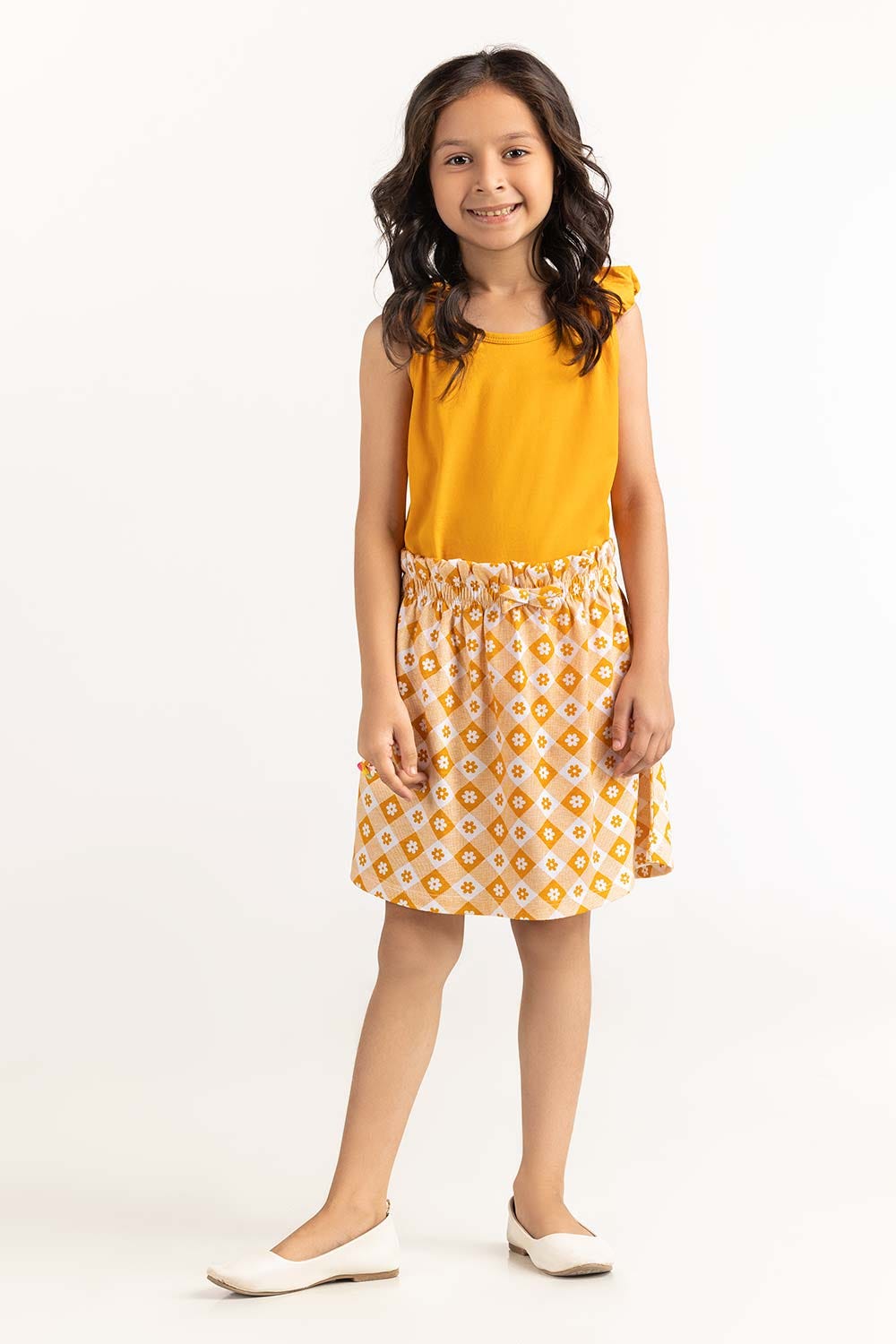 Toddler Girl Yellow Co-Ord Top 231-616-020 T