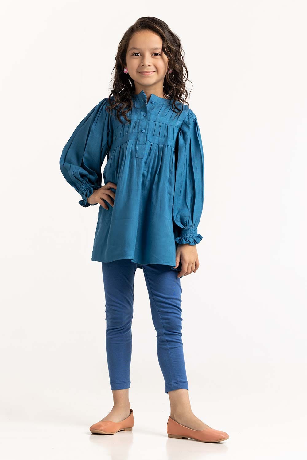 Toddler Girl Blue Top 224-614-019