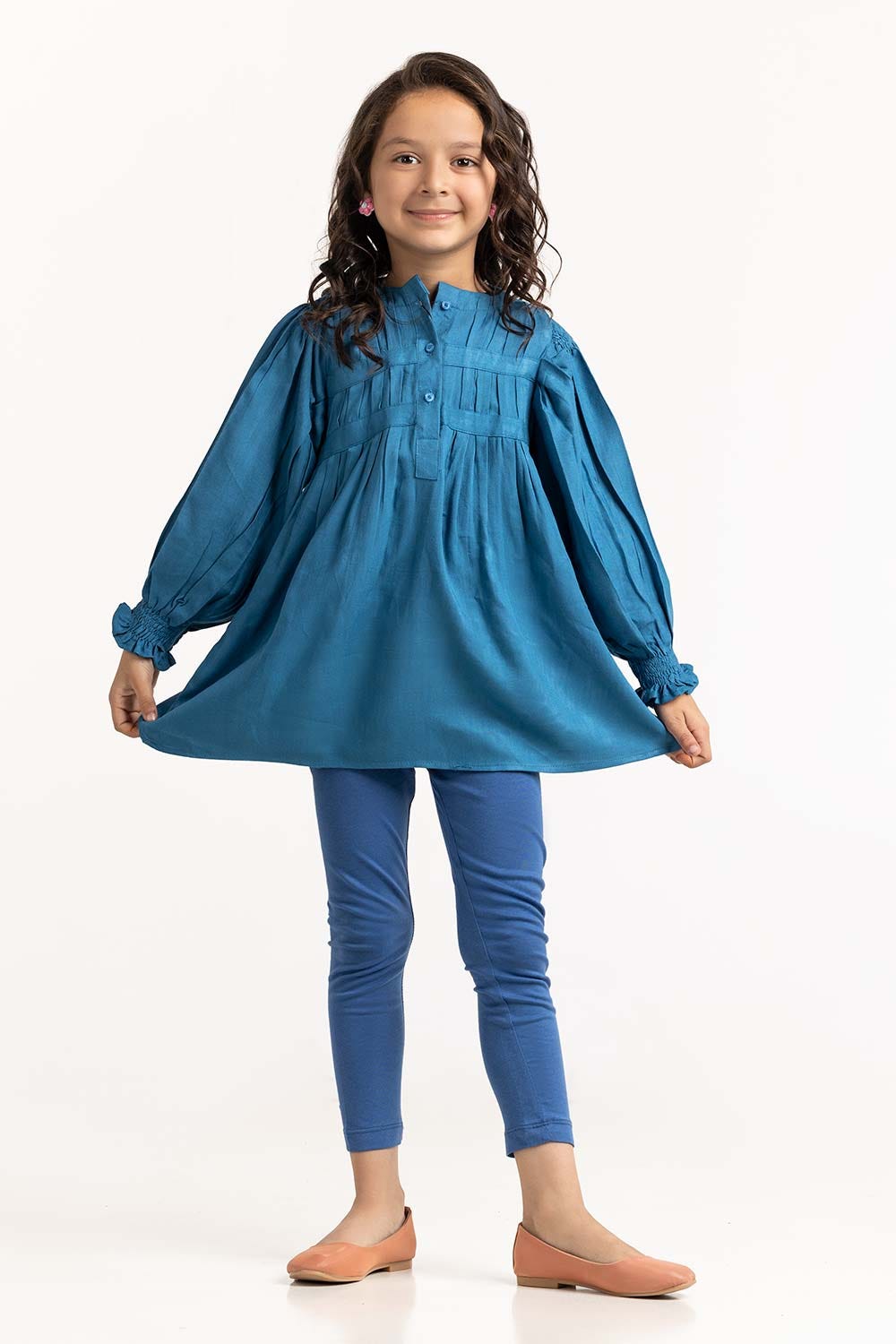 Toddler Girl Blue Top 224-614-019