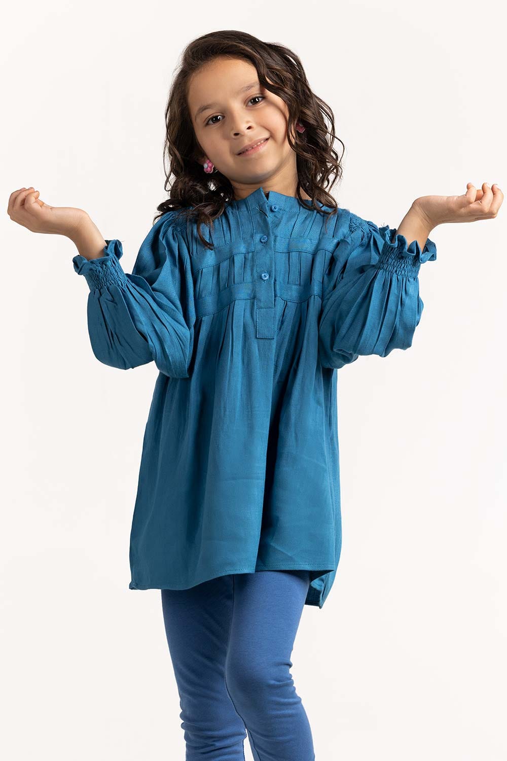 Toddler Girl Blue Top 224-614-019