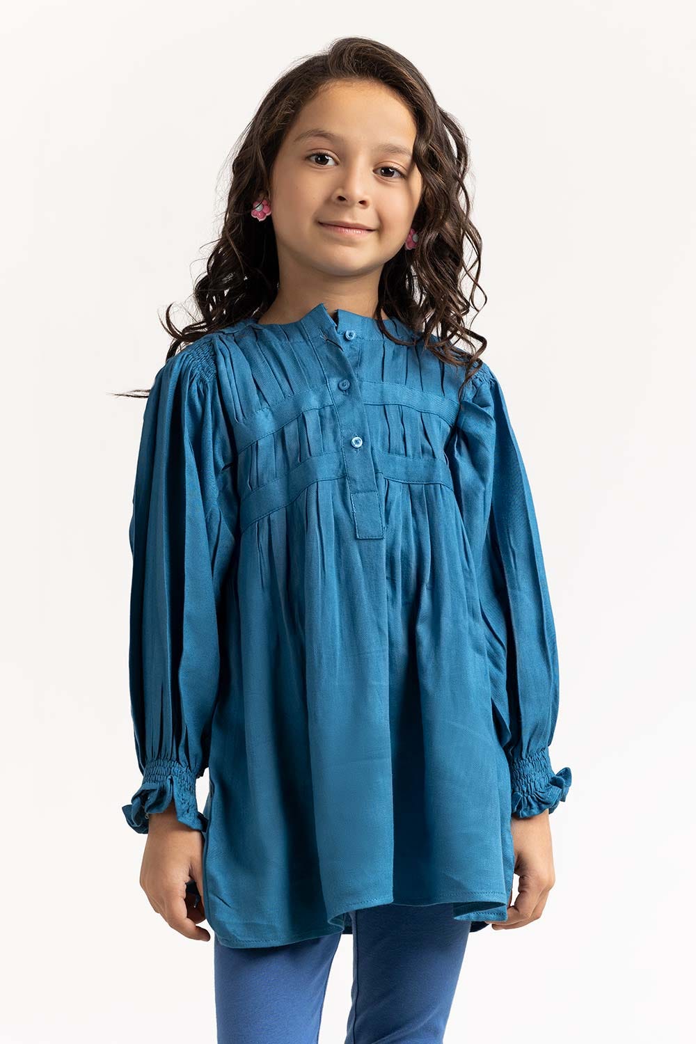 Toddler Girl Blue Top 224-614-019