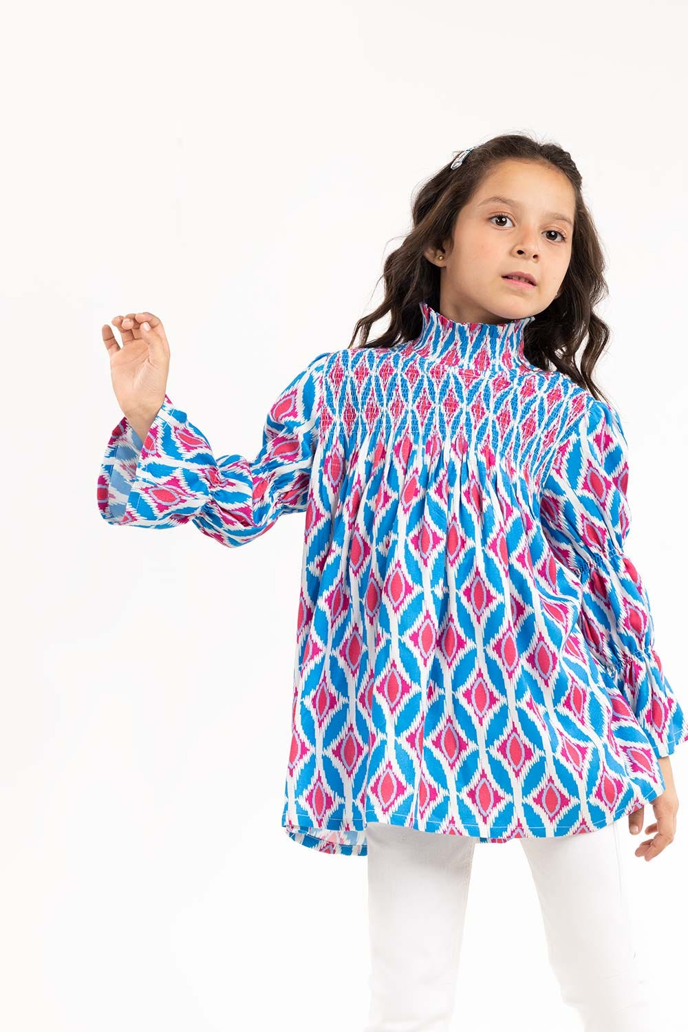 Toddler Girl Multi Woven Blouse 224-614-020