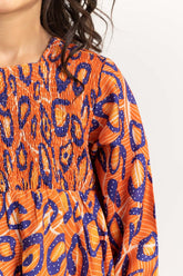 Toddler Girl Orange Blouse 224-617-017