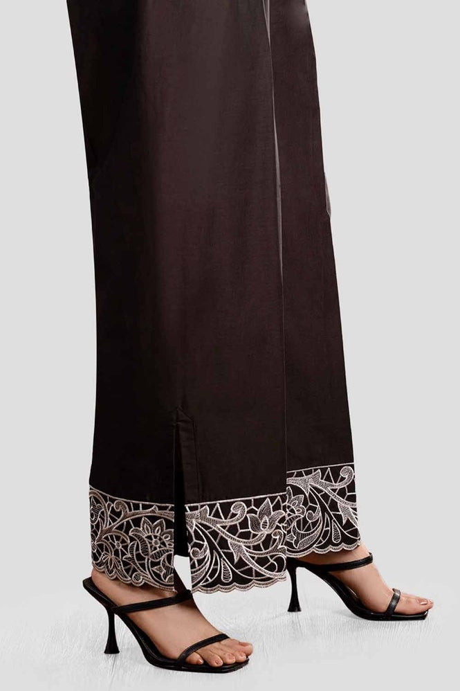 Unstitched Embroidered Cambric Trouser