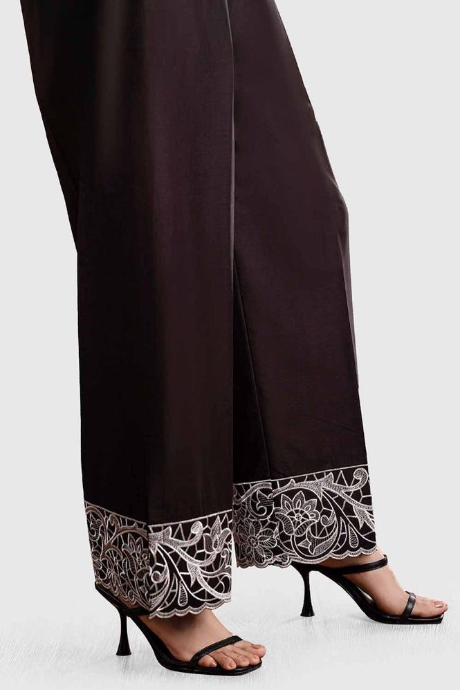 Unstitched Embroidered Cambric Trouser