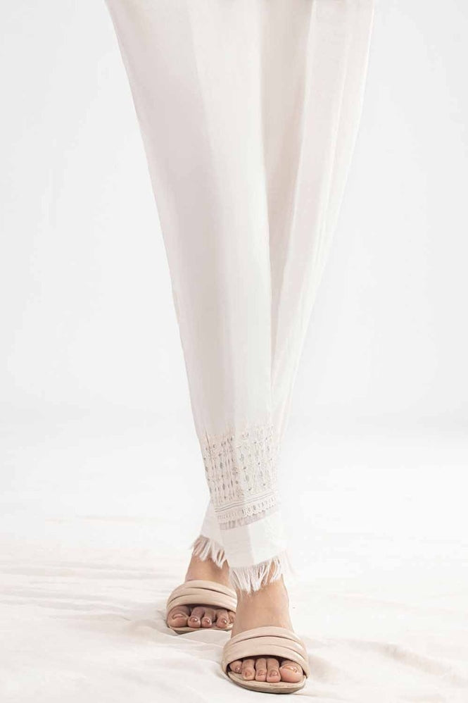 Unstitched Embroidered Cambric Trouser