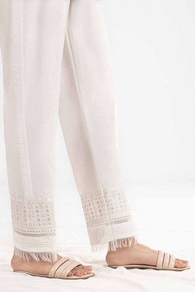 Unstitched Embroidered Cambric Trouser