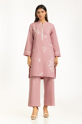 Twill Yarn-dyed Embroidered Co-Ord Set IPST-44809-A