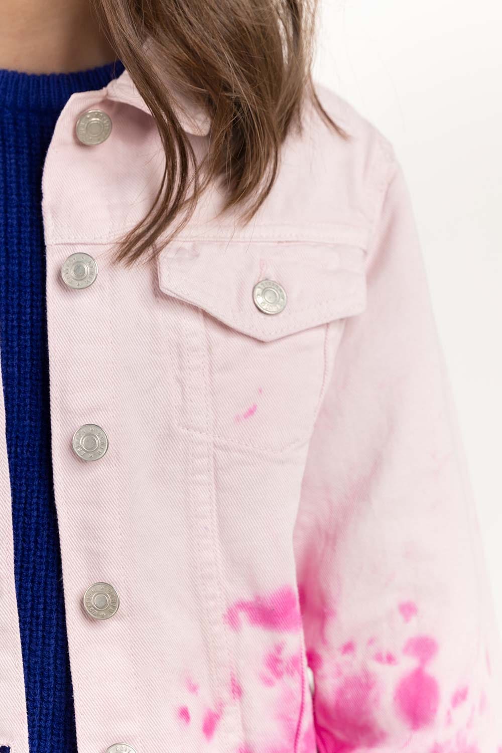 Girls Tie Dye Pink Jacket 224-410-056