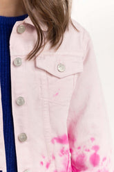 Girls Tie Dye Pink Jacket 224-410-056