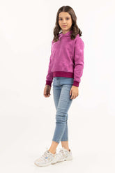 Junior Girl Tie Dye Purple Hoodie 224-412-065
