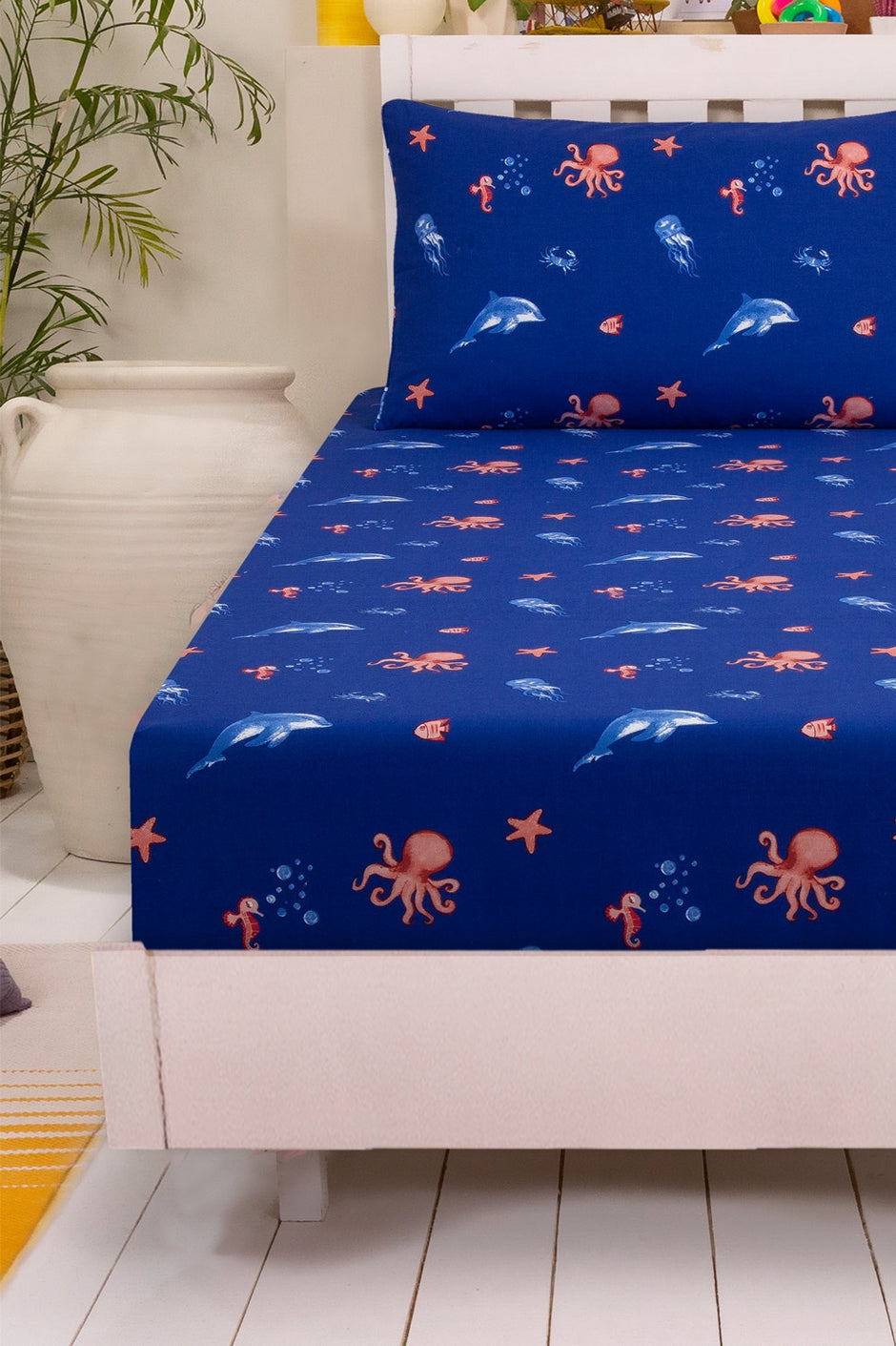 Underwater T-150 Fitted Sheet Set