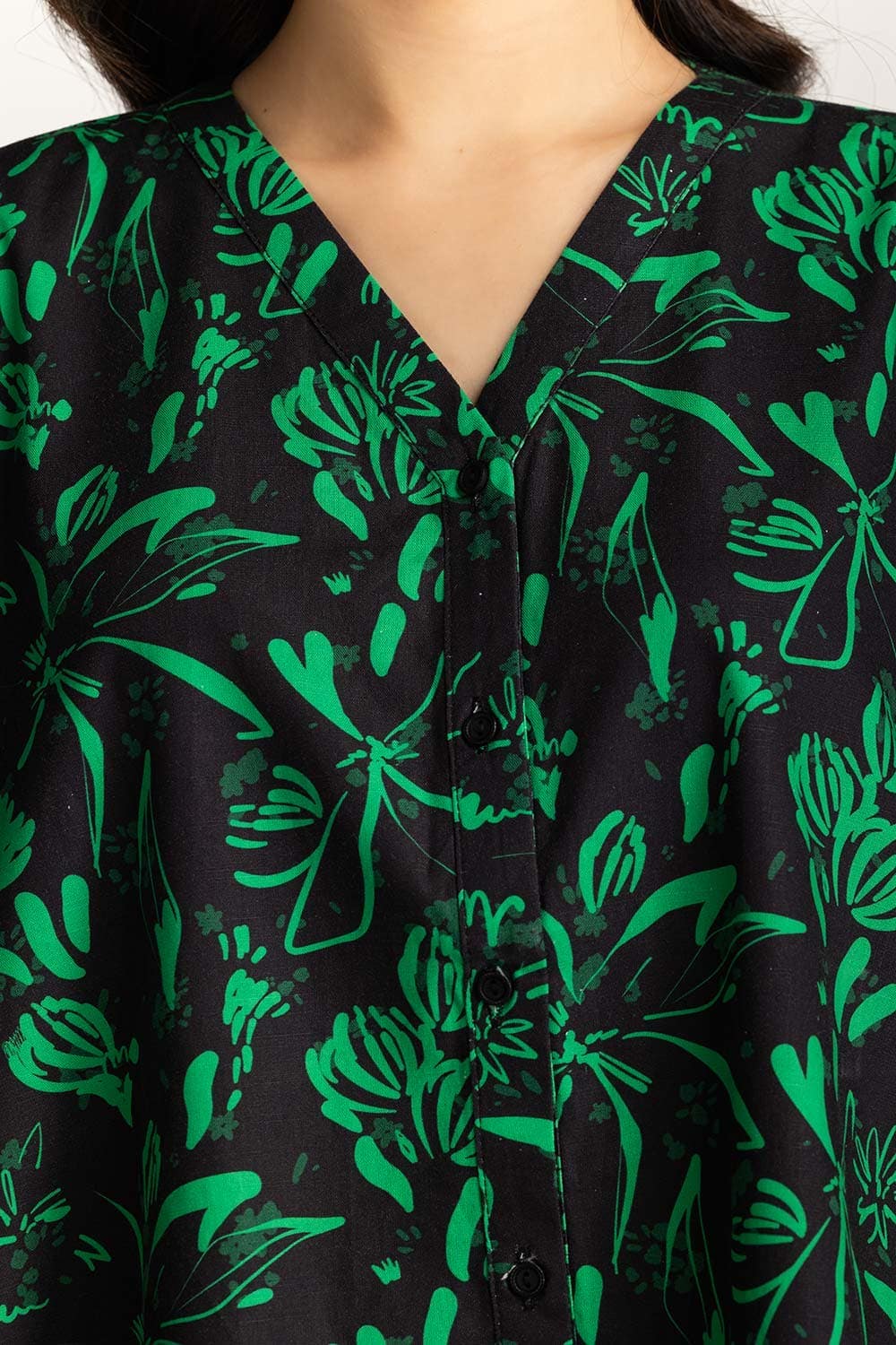 V Collar Blouse WM-CS-SS24-025