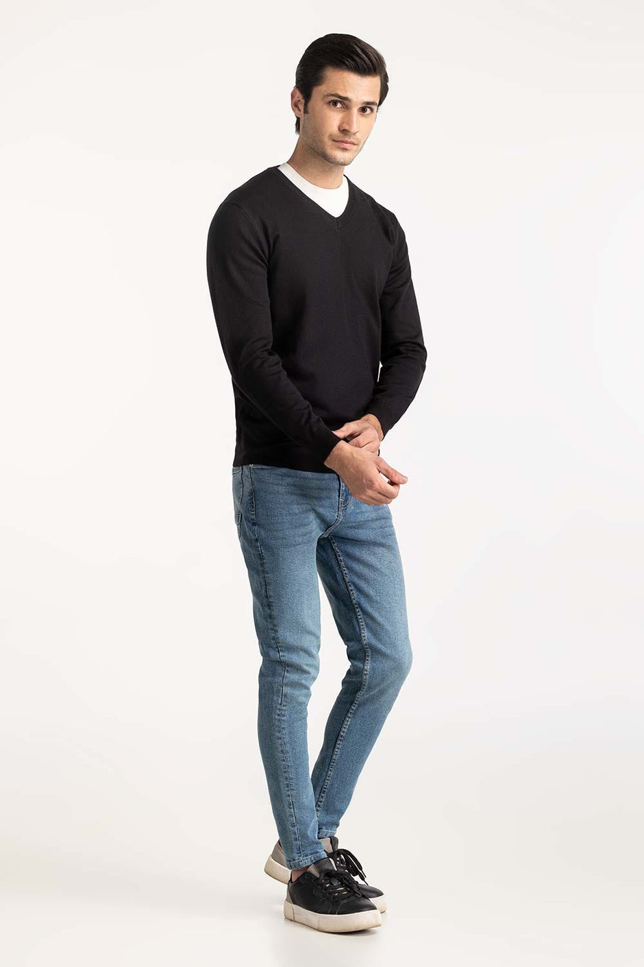 V Neck Sweater MN-SWT-WS24-002 A