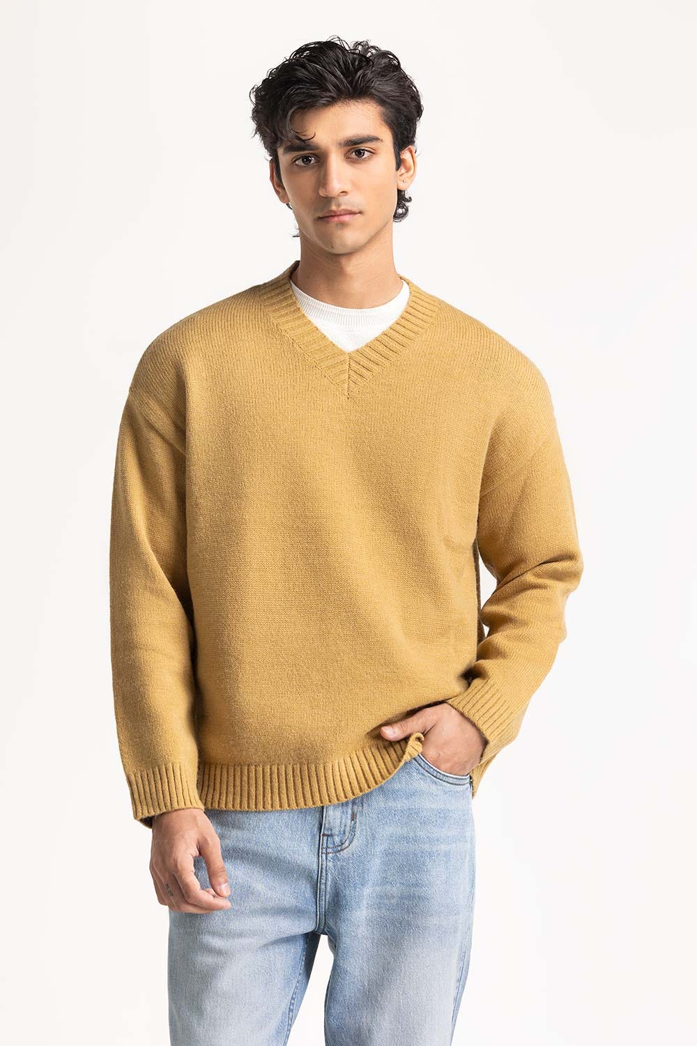 V Neck Sweater MN-SWT-WS24-019