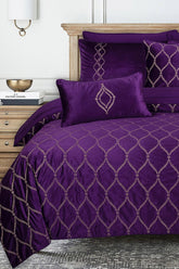 VB-003 Velvet Complete Bed Set