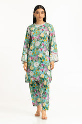 Viscose Jacquard Printed Co-Ord Set With Embroidered IPST-44580