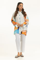 Viscose Jacquard Printed Shirt IPS-44579-B