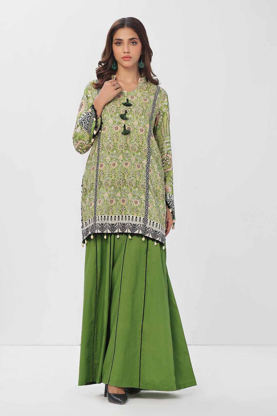 1 Piece Unstitched Printed Linen Shirt