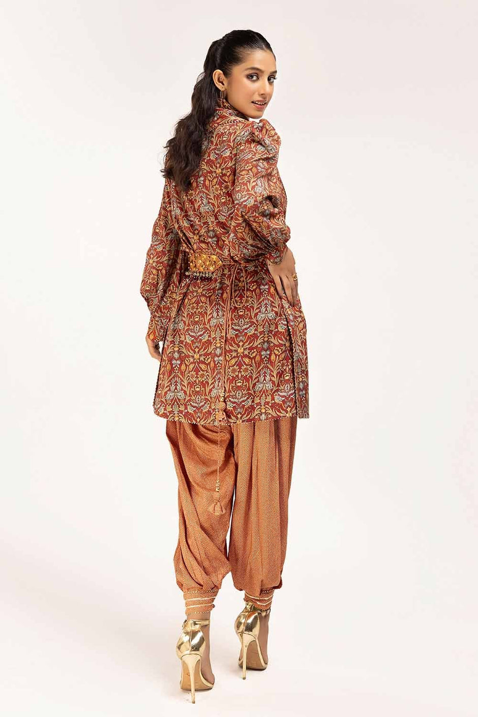 2 Piece Unstitched Printed Linen Suit