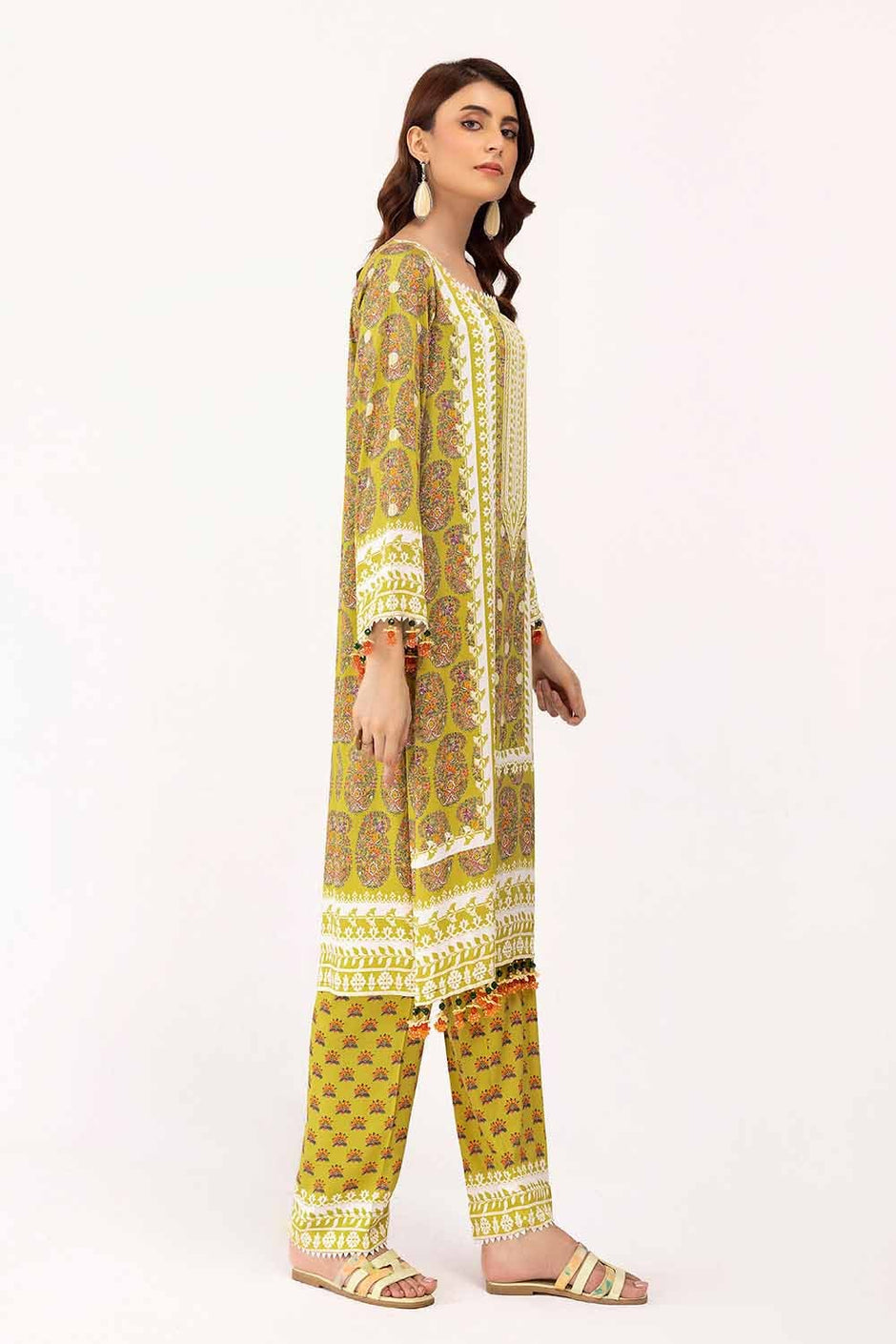 2 Piece Unstitched Printed Cotail Suit