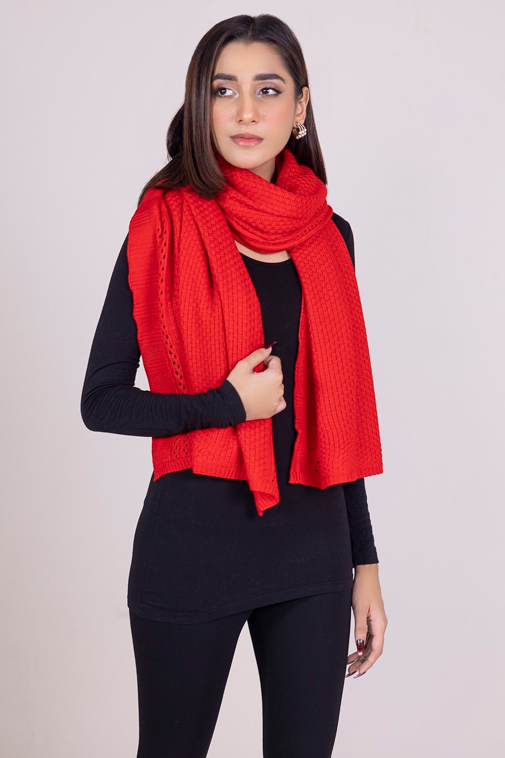 Crochet Knit Shawl WG-SH-W22-139