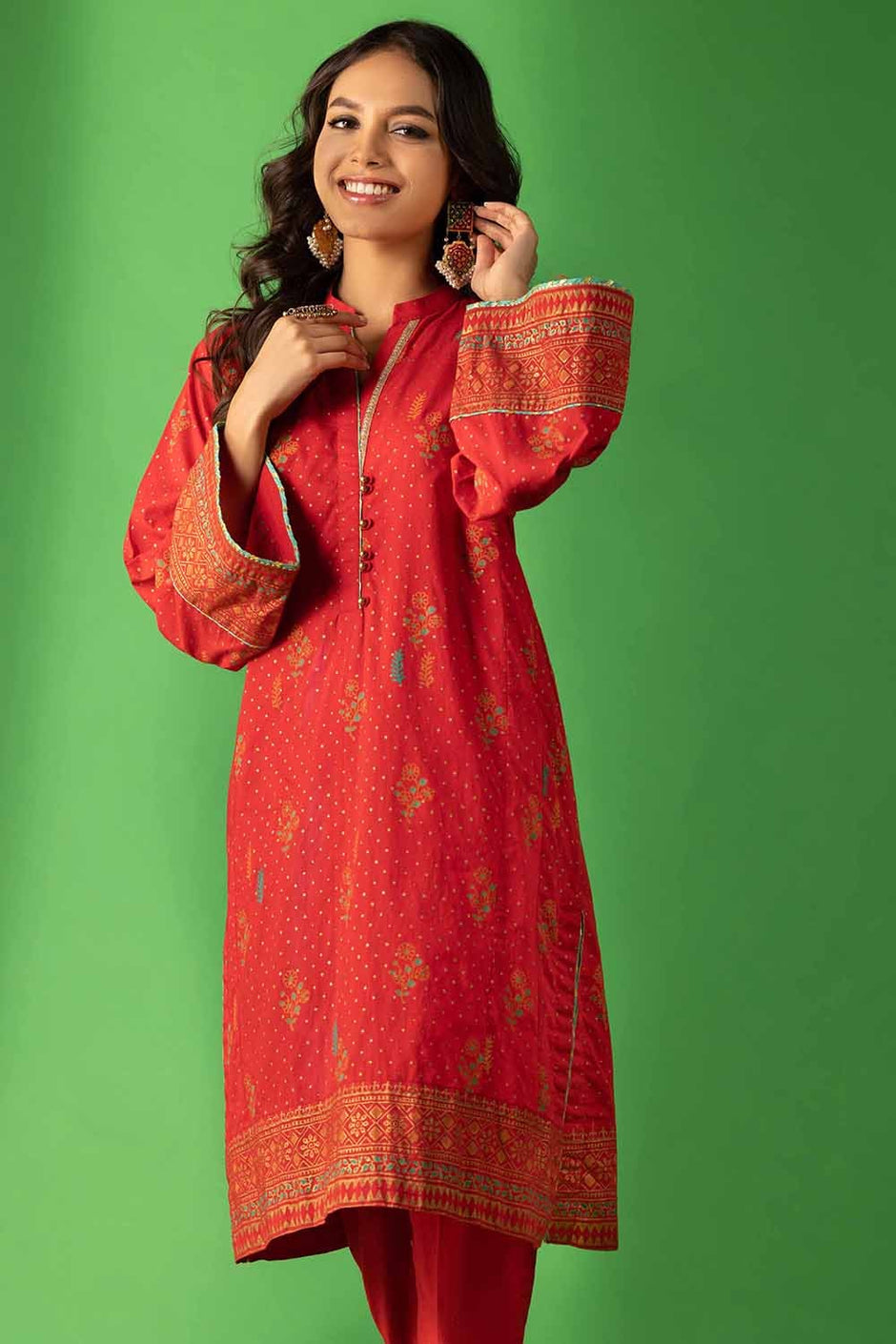 Cambric Block Printed Shirt And Trouser