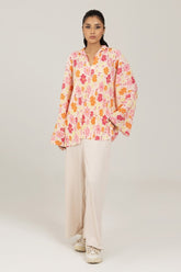 Knitted Blended Print Shirt WGK-KF-02