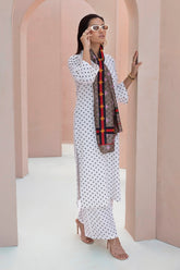 Blended Crinkle Polka Dots Trouser WGK-KF-10