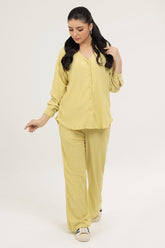 Knitted Blended Dyed Shirt WGK-KF-17