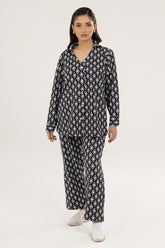 Knitted Blended Print Shirt WGK-KF-45