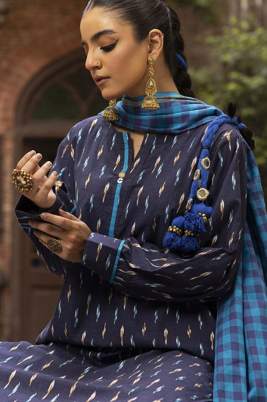 Jacquard Shirt And Dyed Trouser With Jacquard Dupatta WGK-YDS-DY-2567