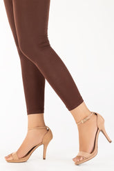 Dyed Cotton Spandex Jersey Ladies Tights WGKN-BRN-TGT-23-101