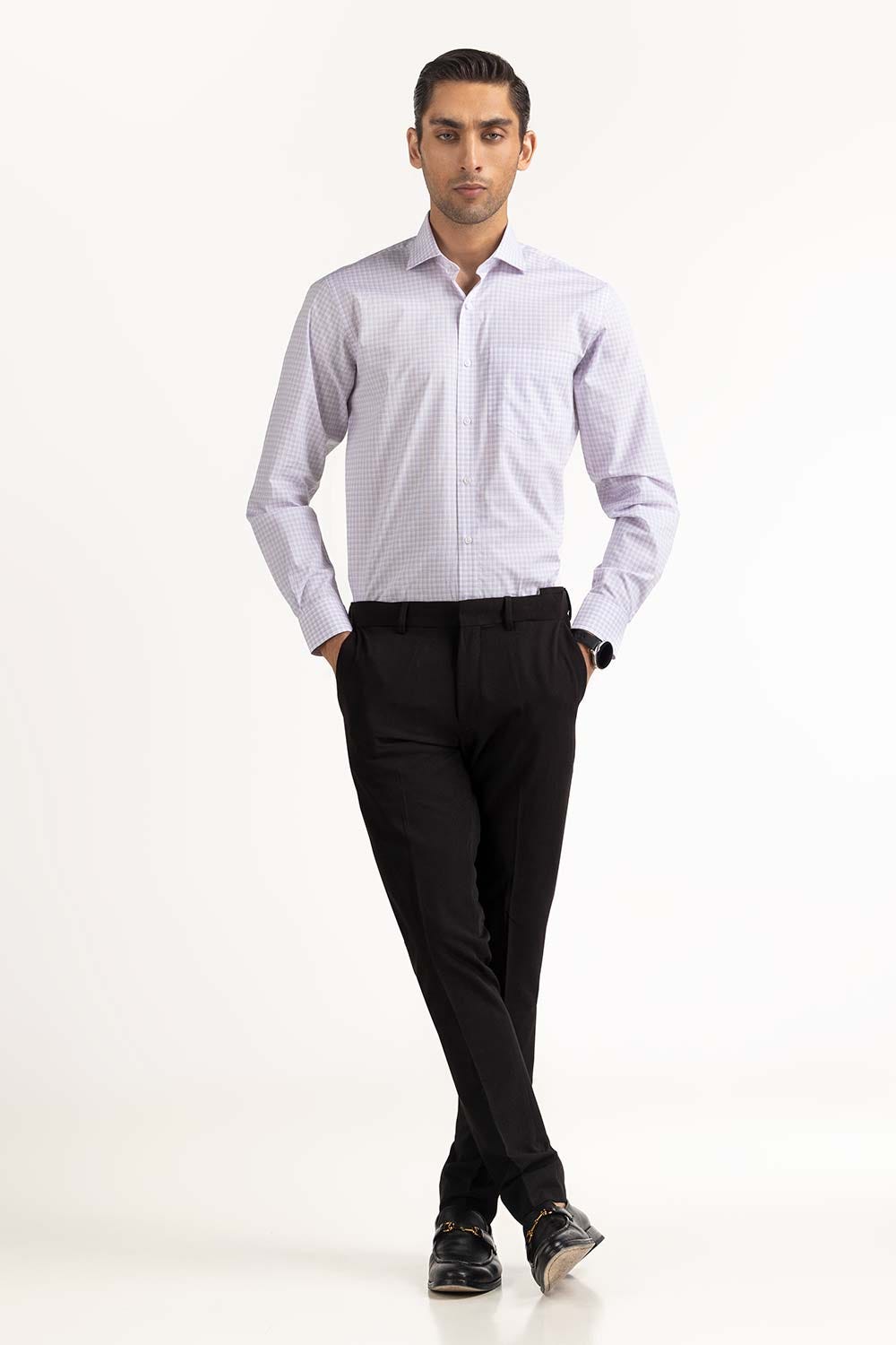 White Basic Dyed Formal Shirt MN-FS-YD23-001