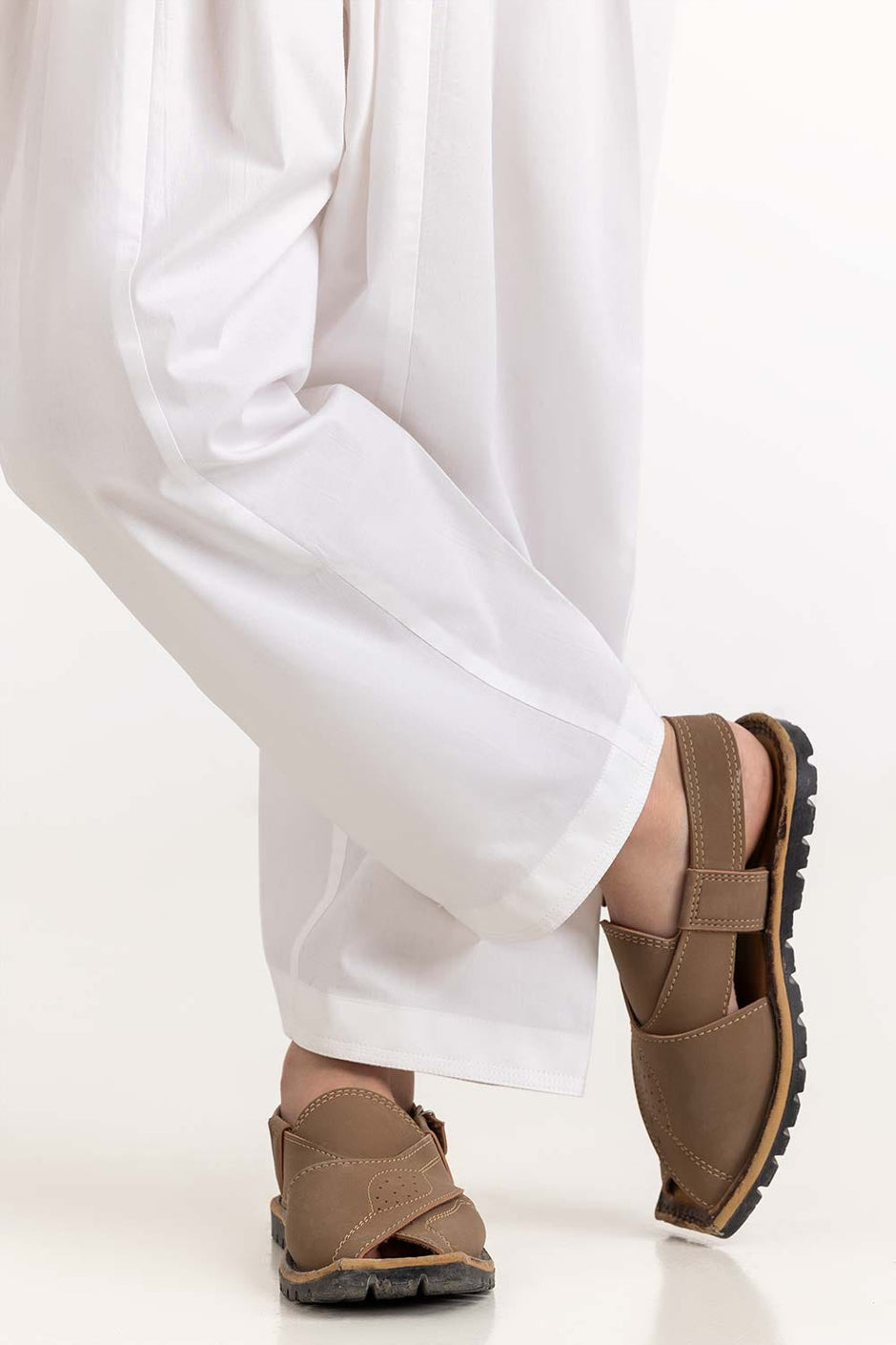 White Basic Shalwar KSH-CTN23-001