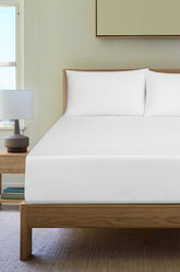 White Glow Dyed Fitted Sheet