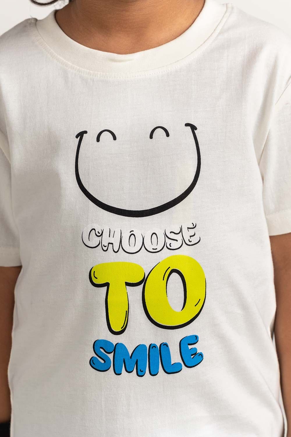 White Green Toddler Boy Knit Printed Tee TB-TS-SS24-039