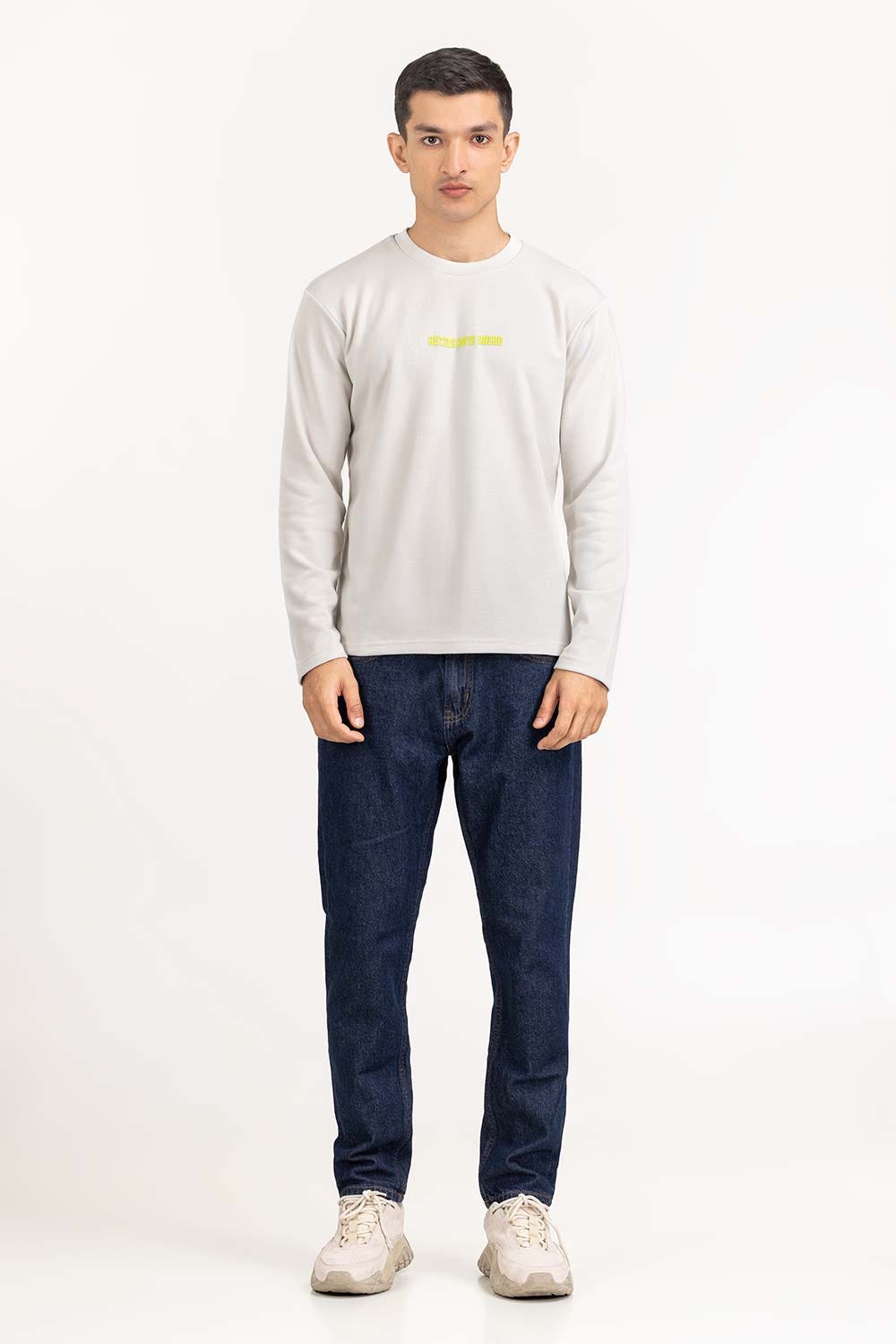 White Knit T-shirt 224-113-005