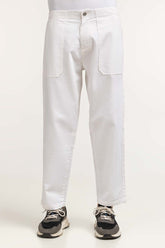 White Non Denim Trouser MN-TRKH- WV23-006 A