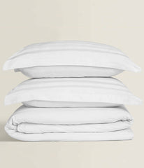 White Stripe Satin T-250 Quilt Cover Set 24 White Stripe Satin T-250 Quilt Cover Set 24