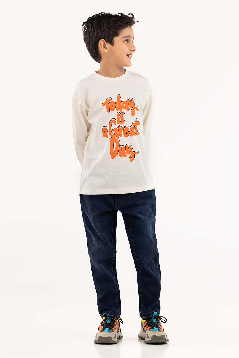 Toddler Boy White T-Shirt 224-513-026