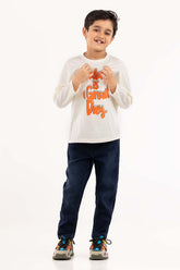 Toddler Boy White T-Shirt 224-513-026